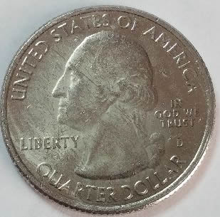 2011-D-Quarter-Dollar-Vicksburg-Silver-Coin-Has-Stamp-Issue-On-Back